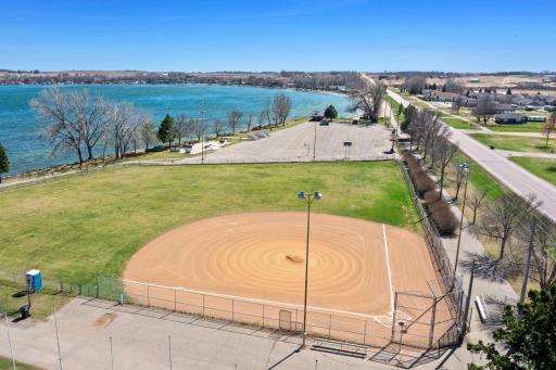 Bonus- I spy a baseball field next to Lake Minnewaska!