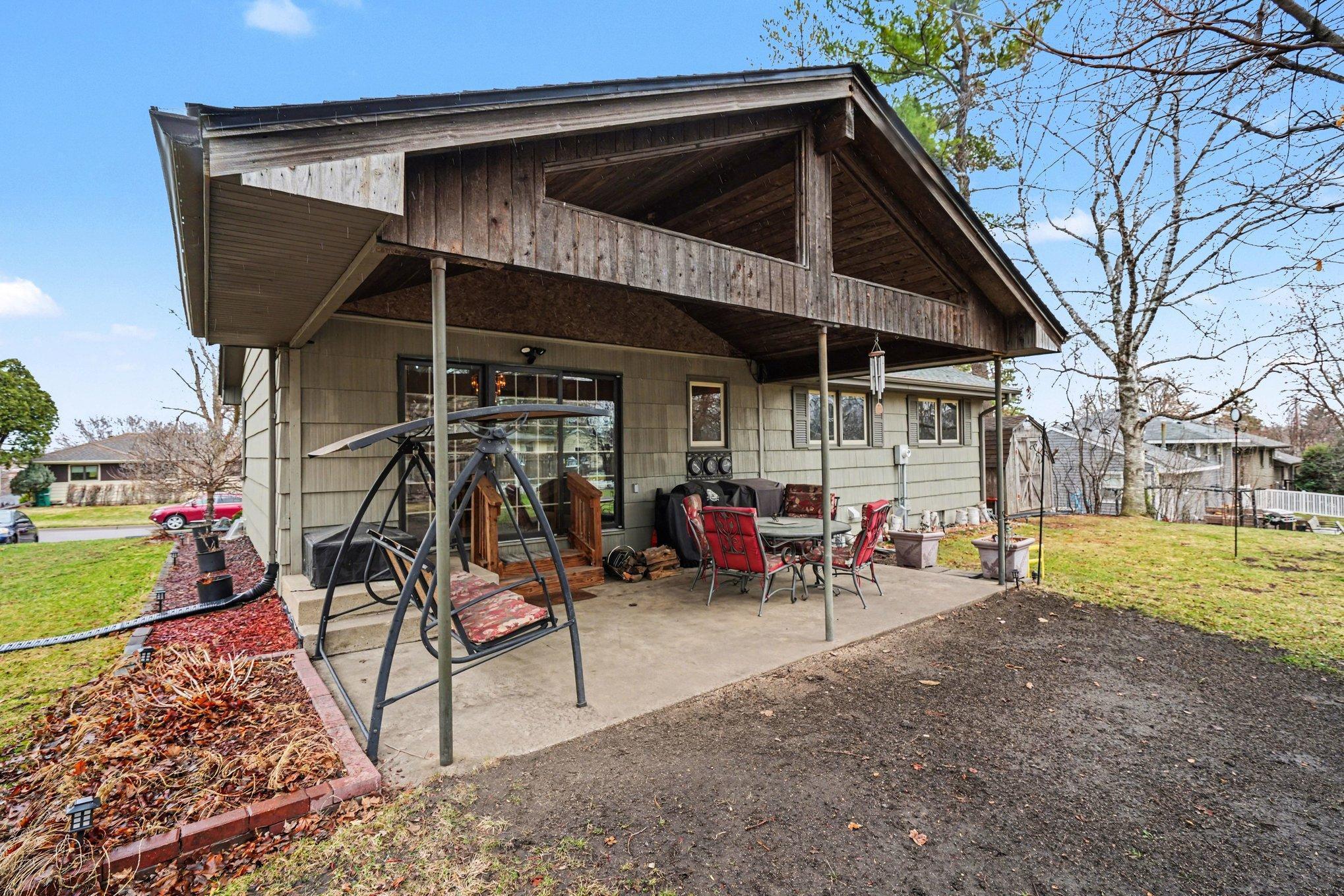 Backyard covered patio - the pictures do not do it justice!
