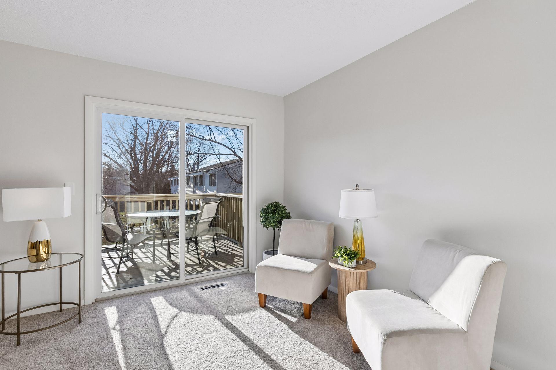Walkout Patio w/ deck & green space