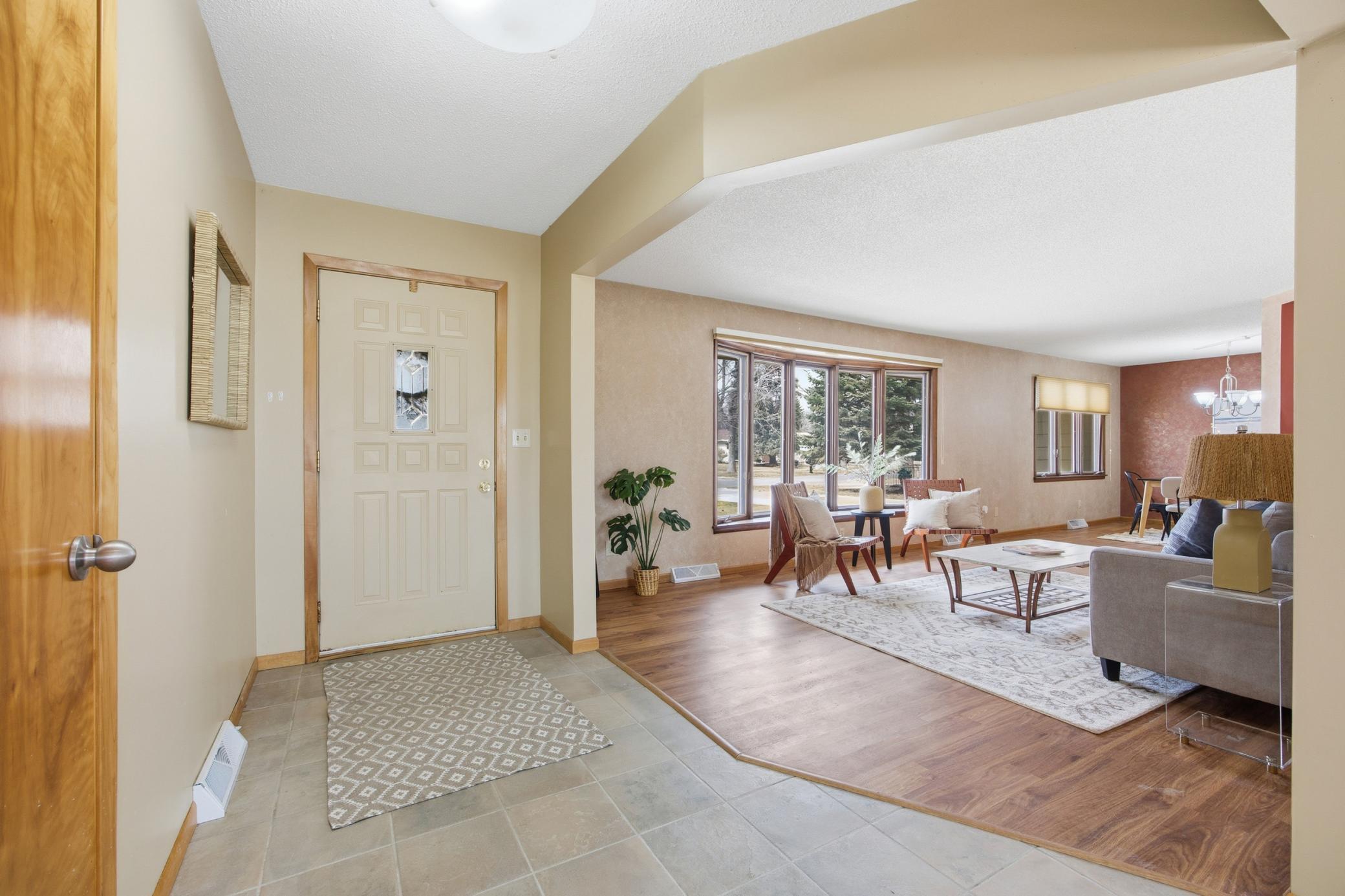 Entry and living room