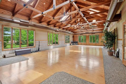 Previously an indoor pool - currently used as an entertainment space - can be converted back to a pool