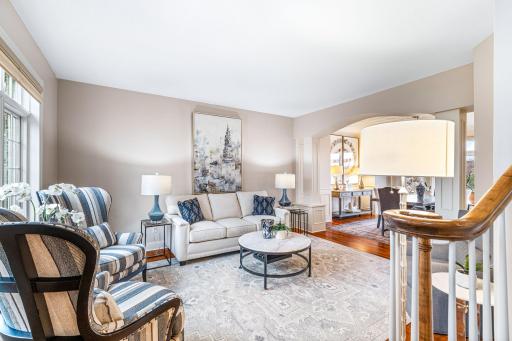 Sitting room situated near the formal dining