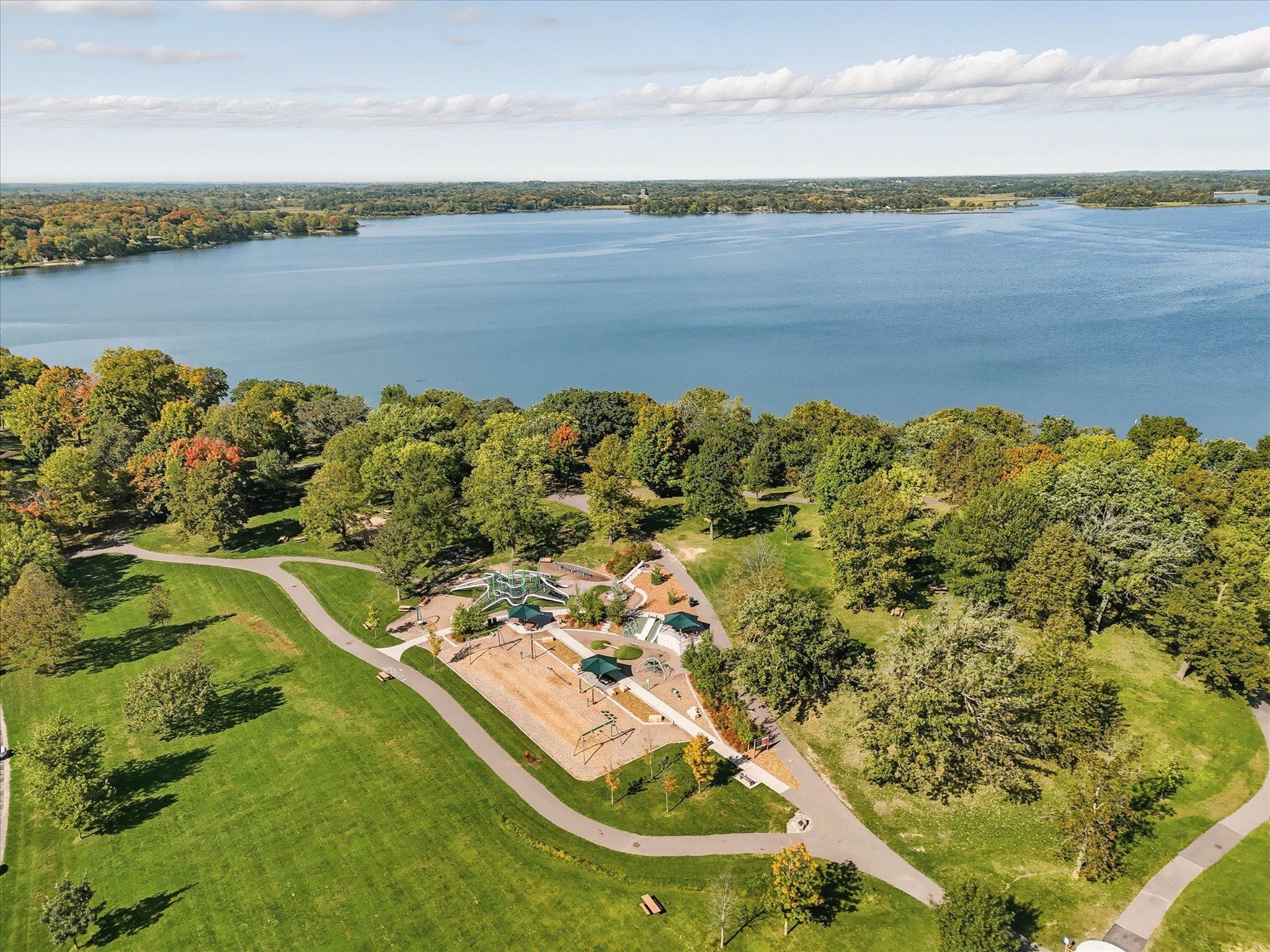 Baker Park arial view.