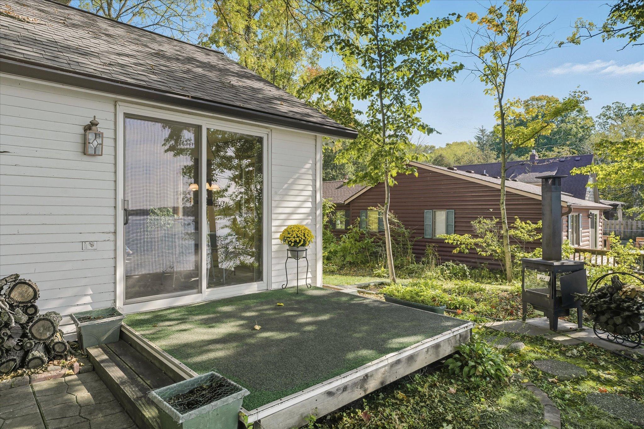 Lake side deck and patio