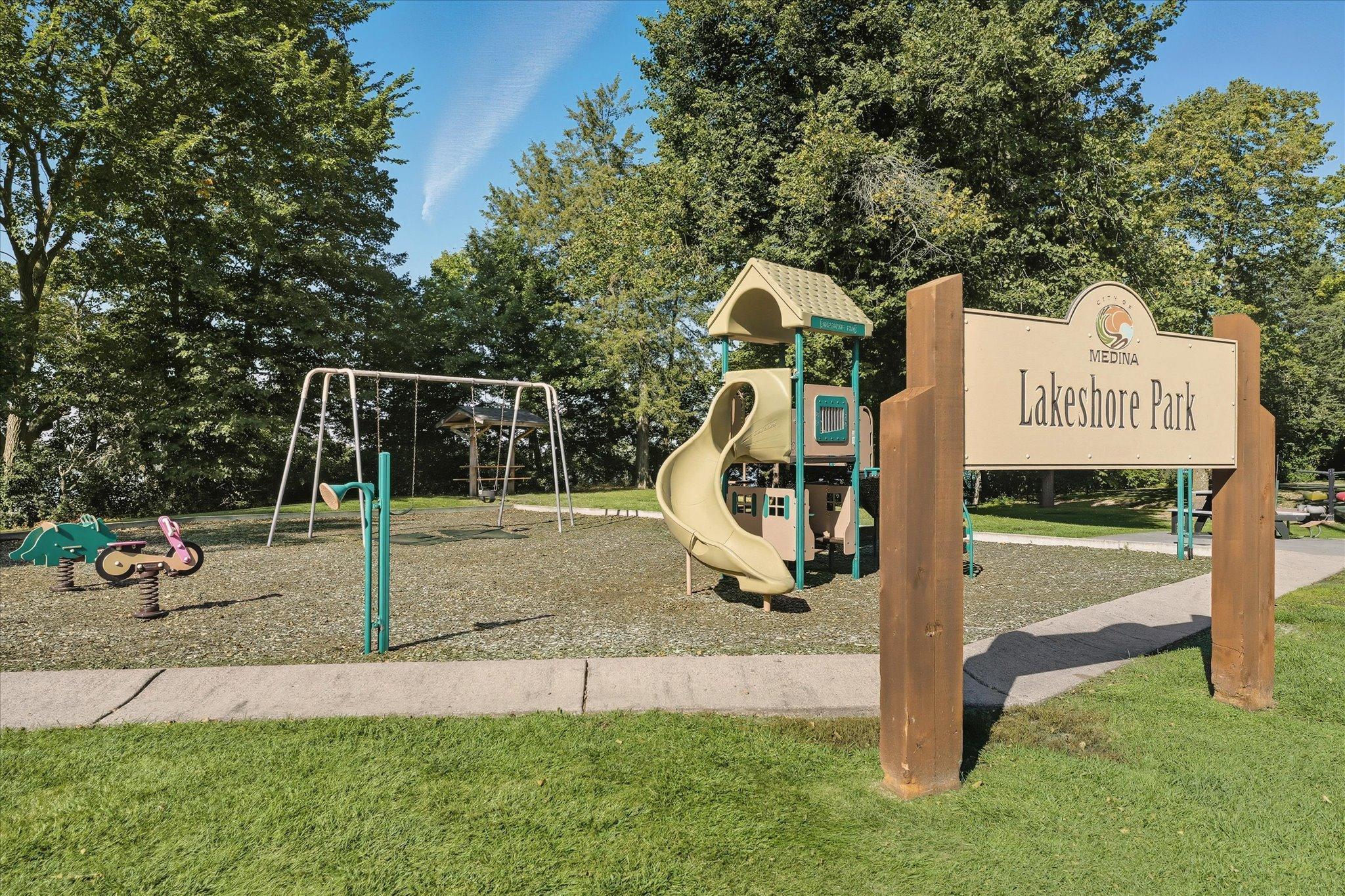 Lakeshore park just down the road.