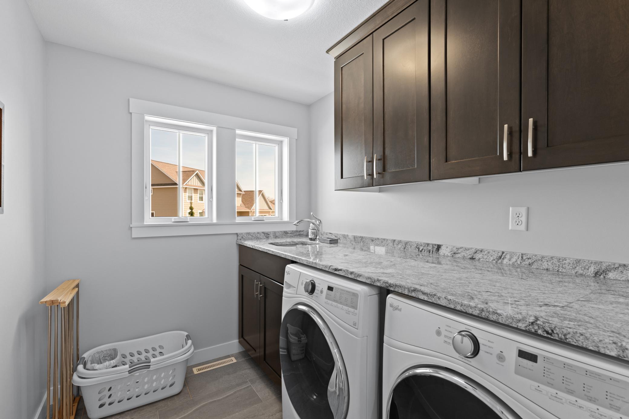 Upper Level Laundry w/ sink