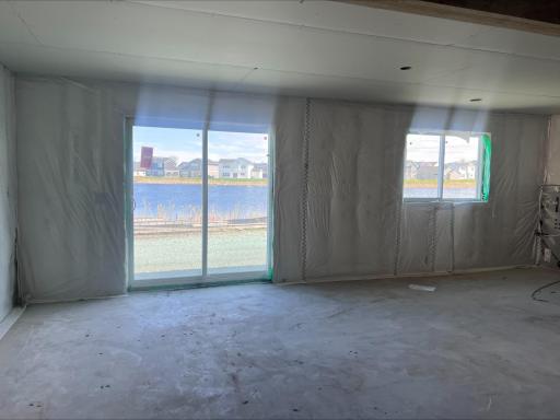 (Photo is of the actual home in progress.)