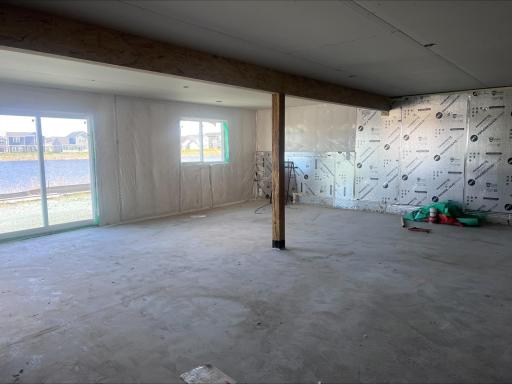 (Photo is of the actual home in progress.)
