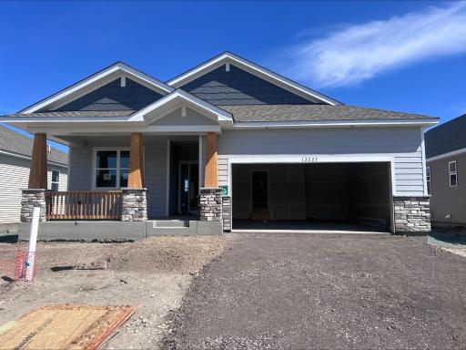 (Photo is of the actual home in progress.)
