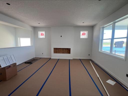 (Photo is of the actual home in progress.)
