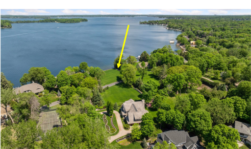 The property offers 199' of northwest facing shoreline.