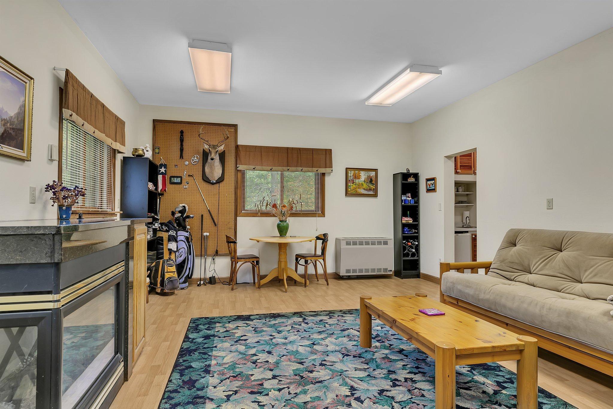 Man Cave attached to extra 2 stall garage