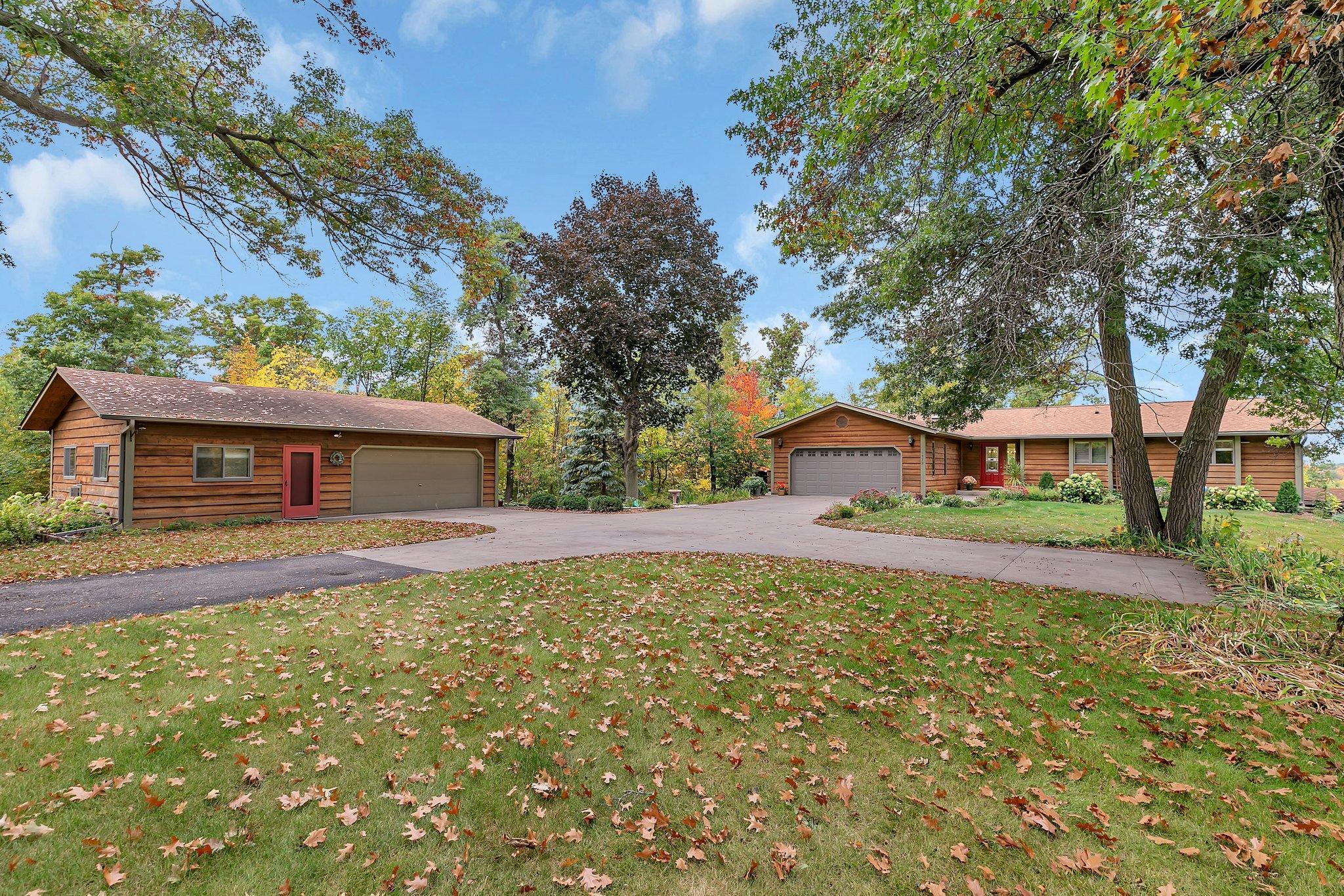extra two car garage and man cave gas fireplace