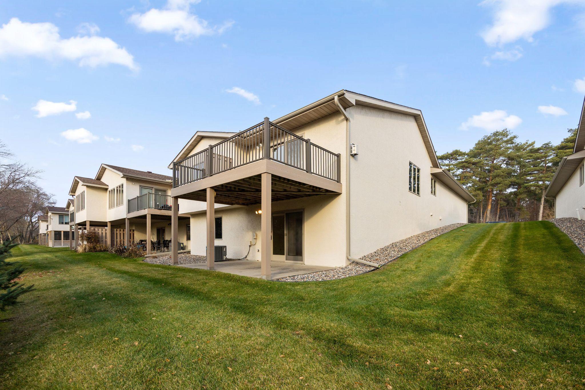Back of home and side yard