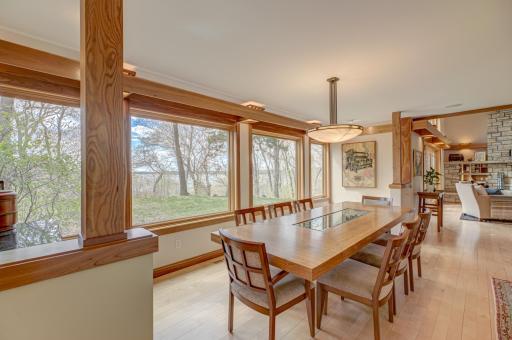 The clear maple flooring runs throughout the main and second levels. No LVP here!