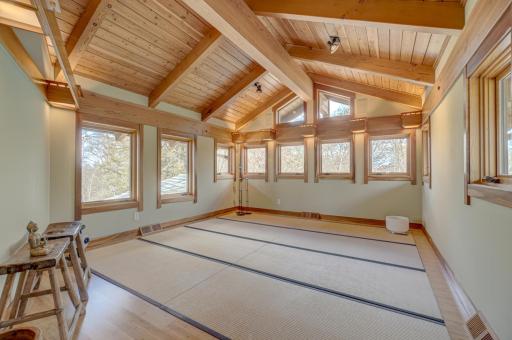 Welcome to the quiet meditation and yoga space of your dreams.