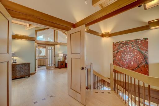 Opening into the primary suite.