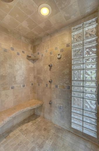 Primary bath steam shower.