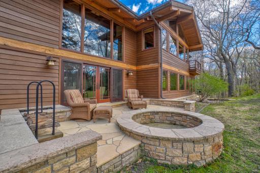 Enjoy the sunset views from the fire ring and patio on the west side of the home.