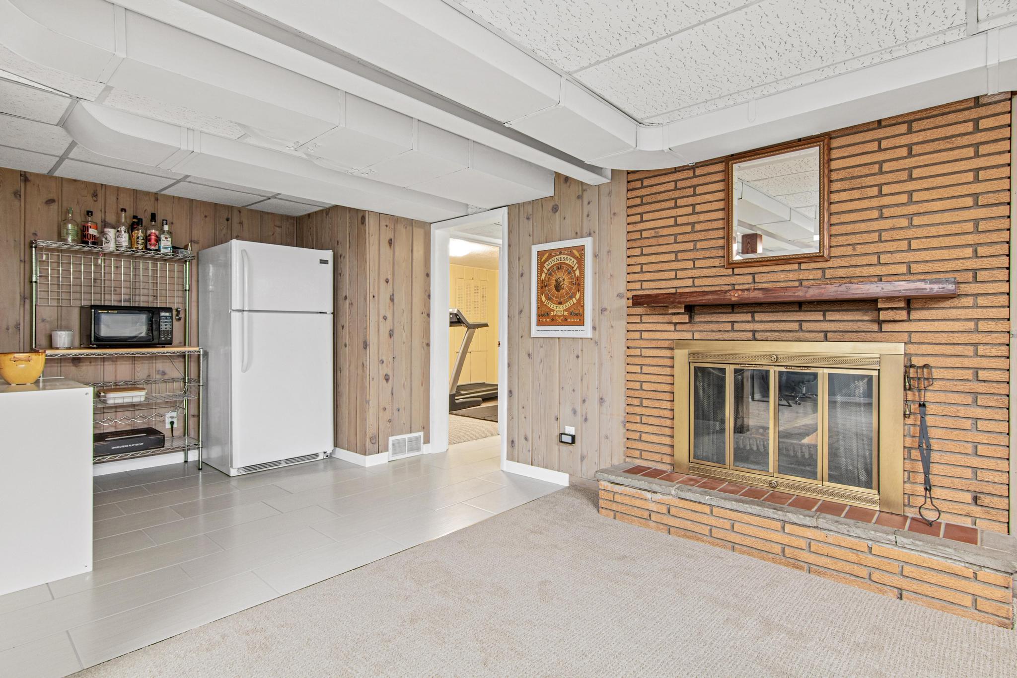 Alternate view of living room back to non-conforming 4th bedroom that is currently used an exercise room.