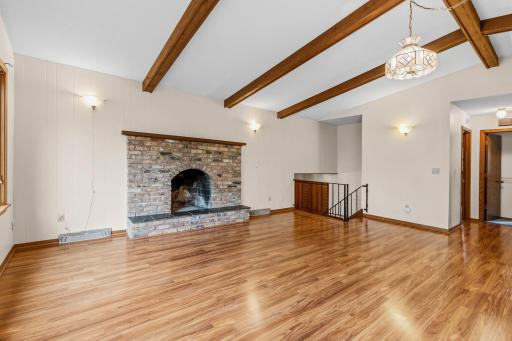Light, bright, and airy are all words that come to mind when describing this living area.