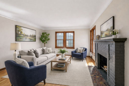 Living Room Virtually Staged