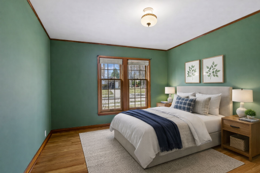 Virtually Staged Bedroom