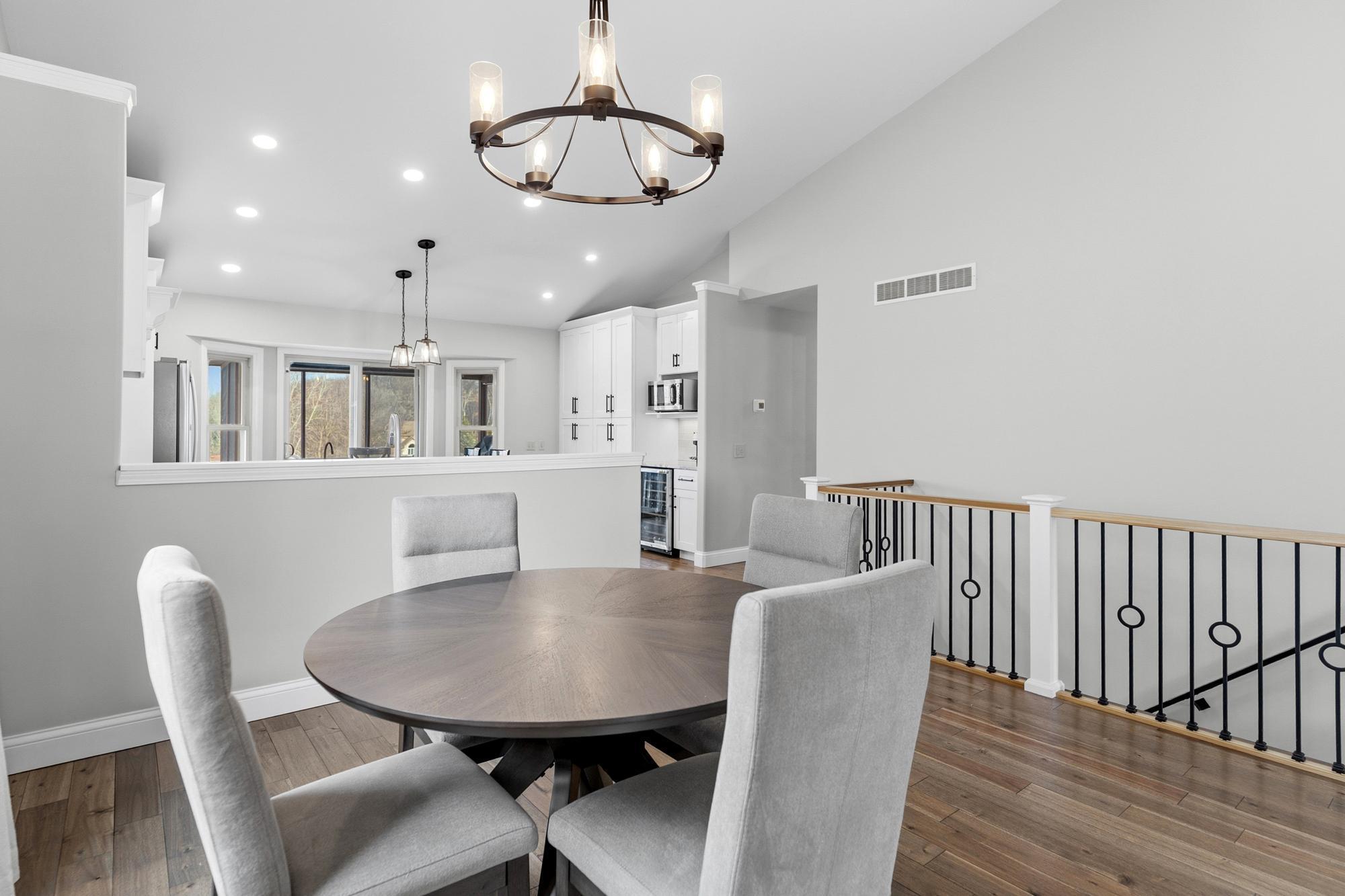 Even the railing and banisters have been upgraded in this home.