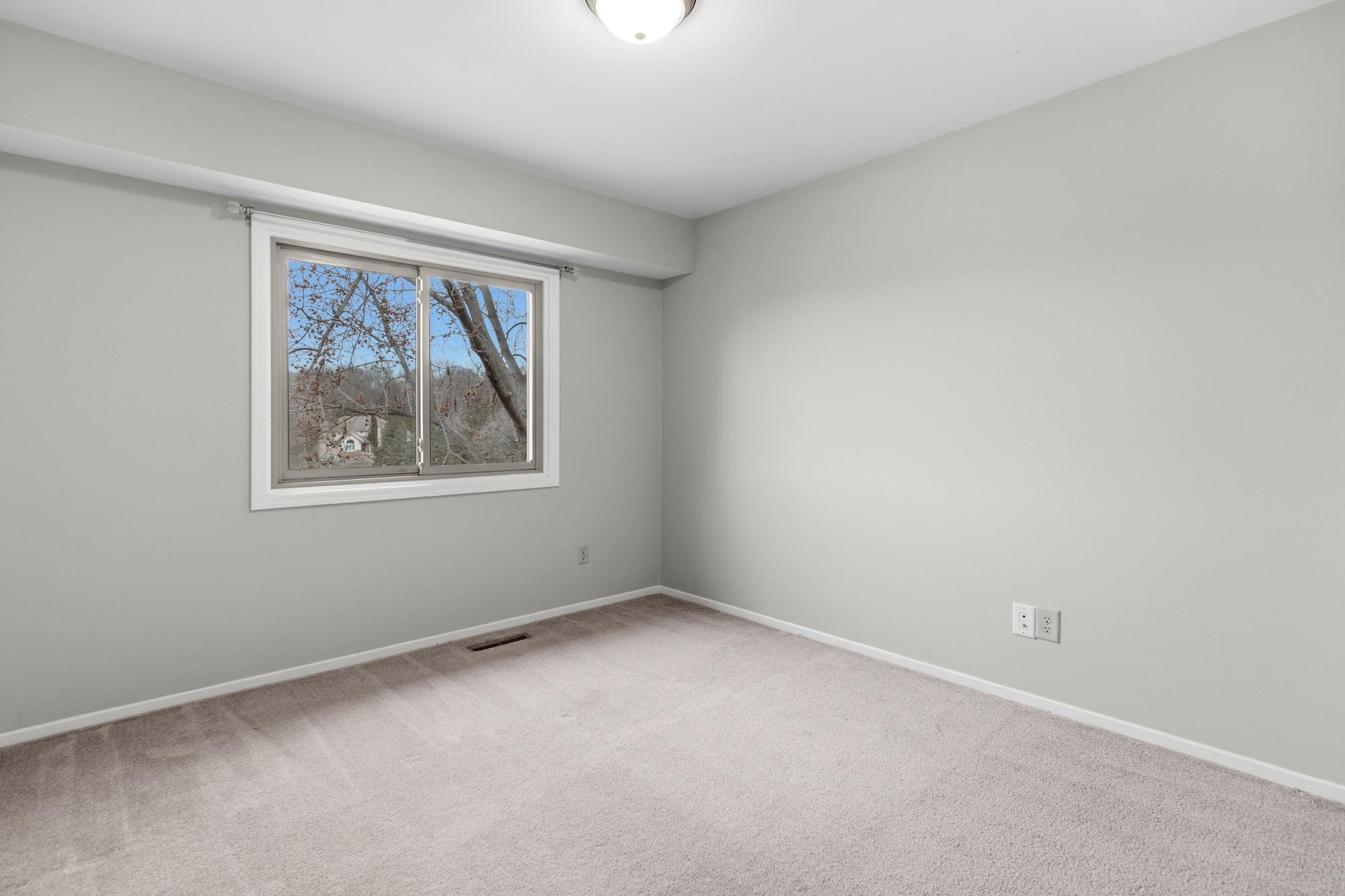 This room overlooks the backyard.