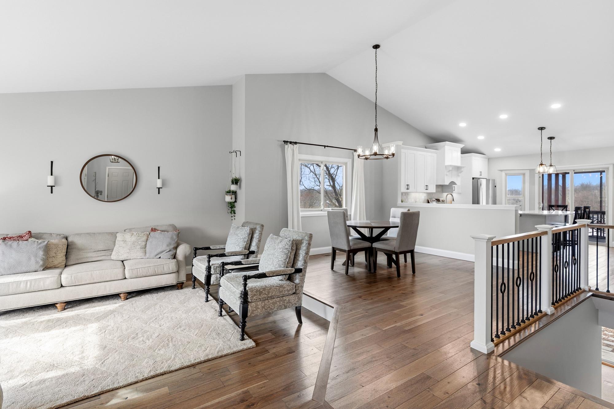 Step in to this beautifully renovated home. Where there was once a faux wall between the kitchen and dining areas, you now have a totally open concept home perfect for staying connected from room to room.