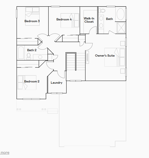 Bristol main and upper level floorplan.