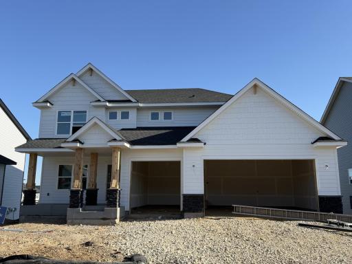 (Photo is of the actual home in progress.)