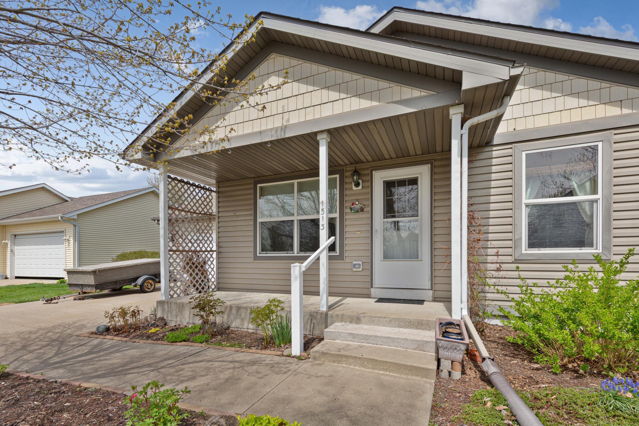 Welcoming front porch