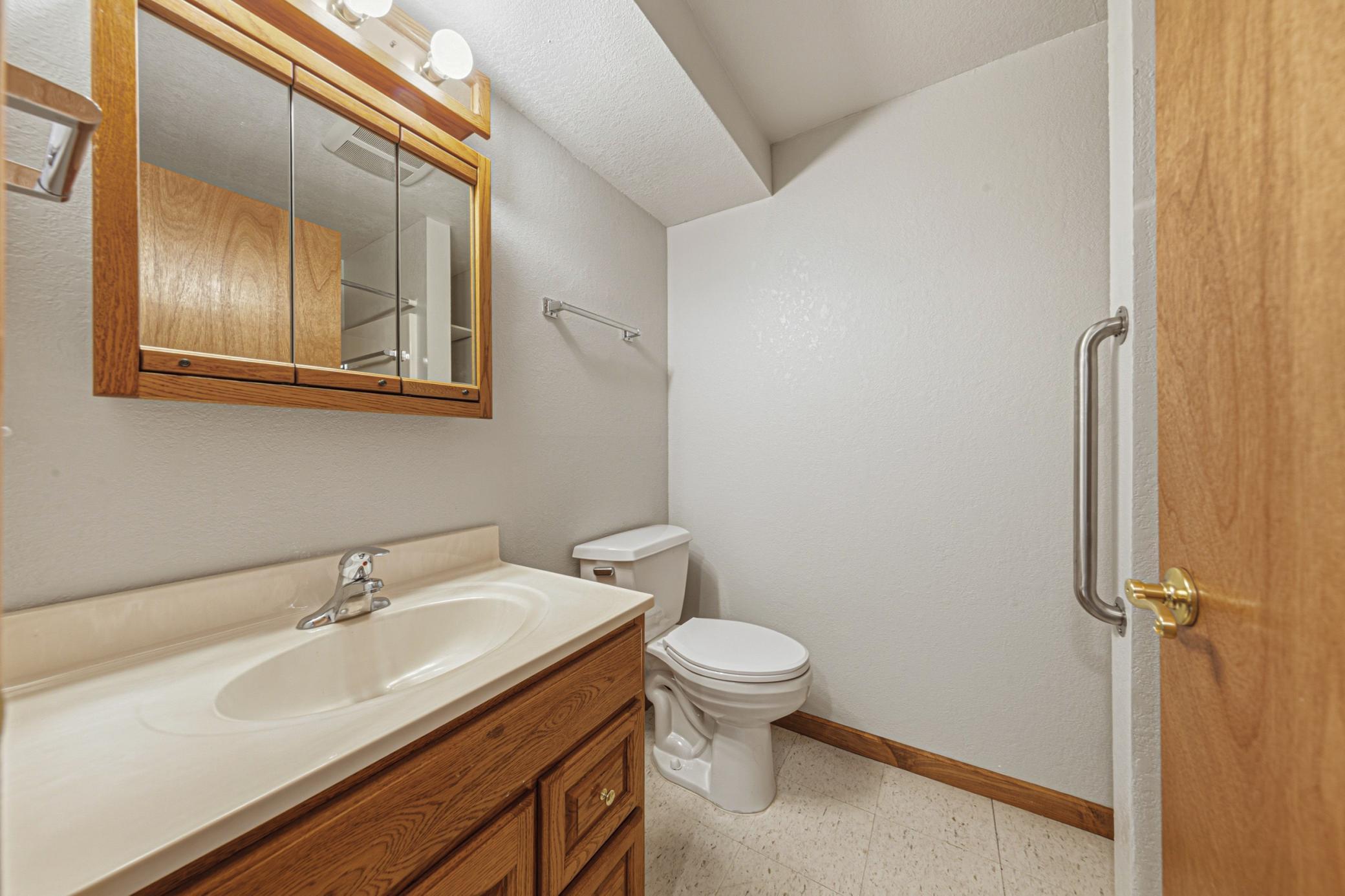 3/4 bath in lower level
