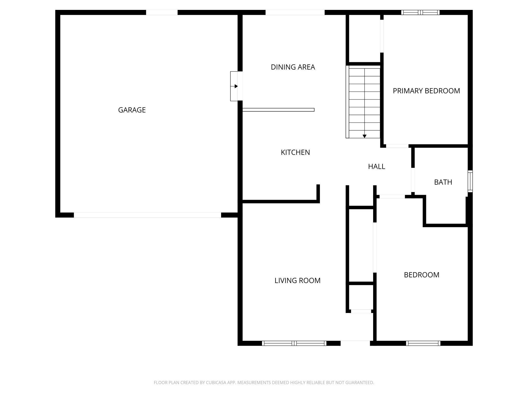 Main level floor plan