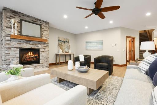 It is pre-wired for built-in speakers, allowing for seamless, high-end audio.