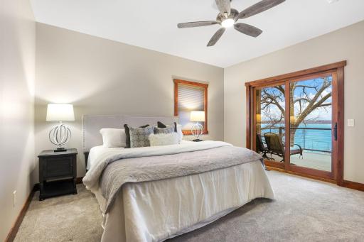 One bedroom includes direct access to a partially covered deck.