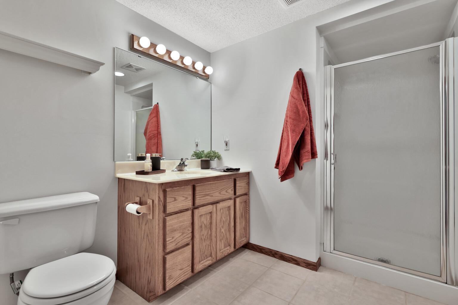 Lower level 3/4 bath