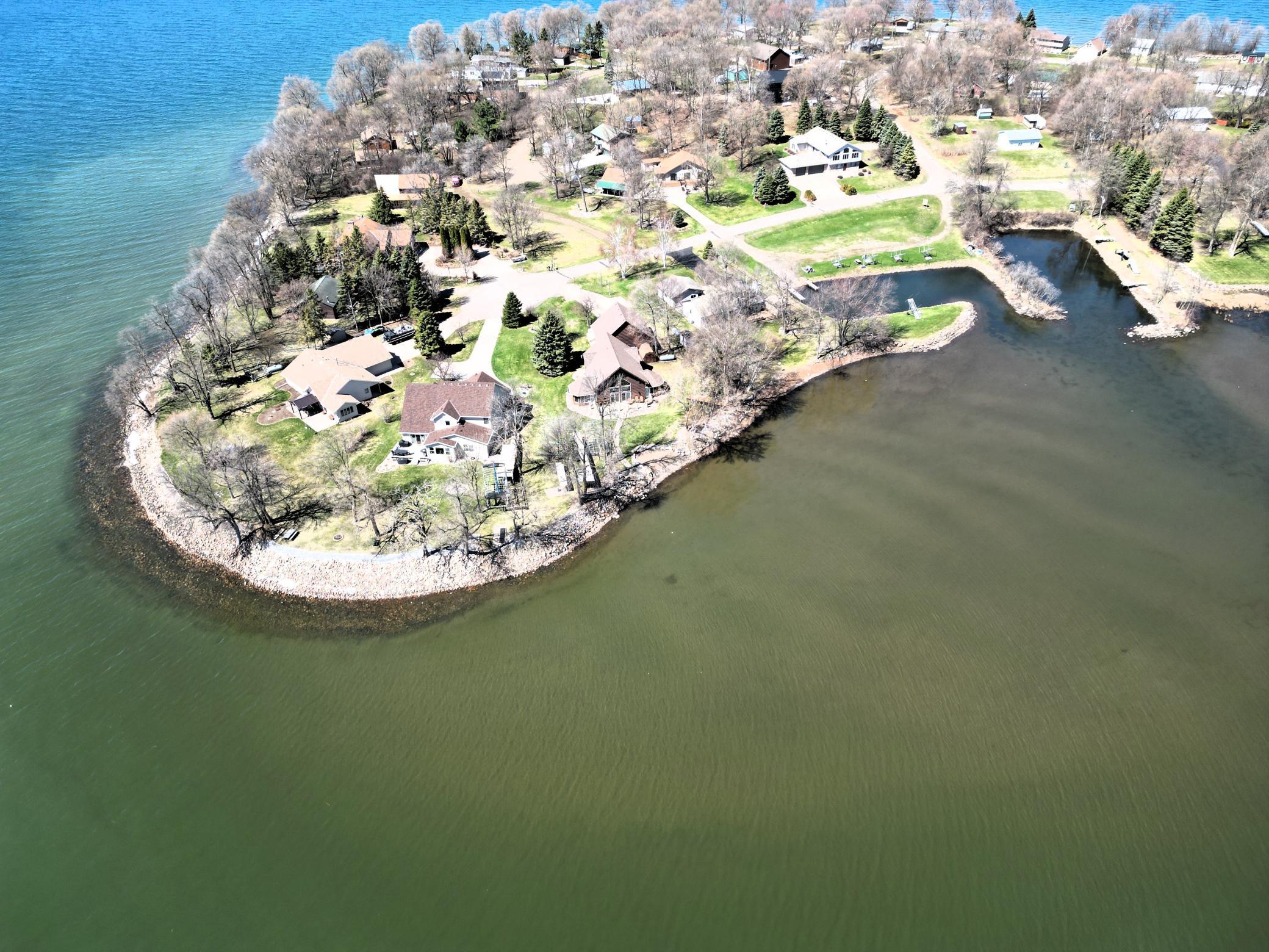 Property tucked into a cul-de-sac.