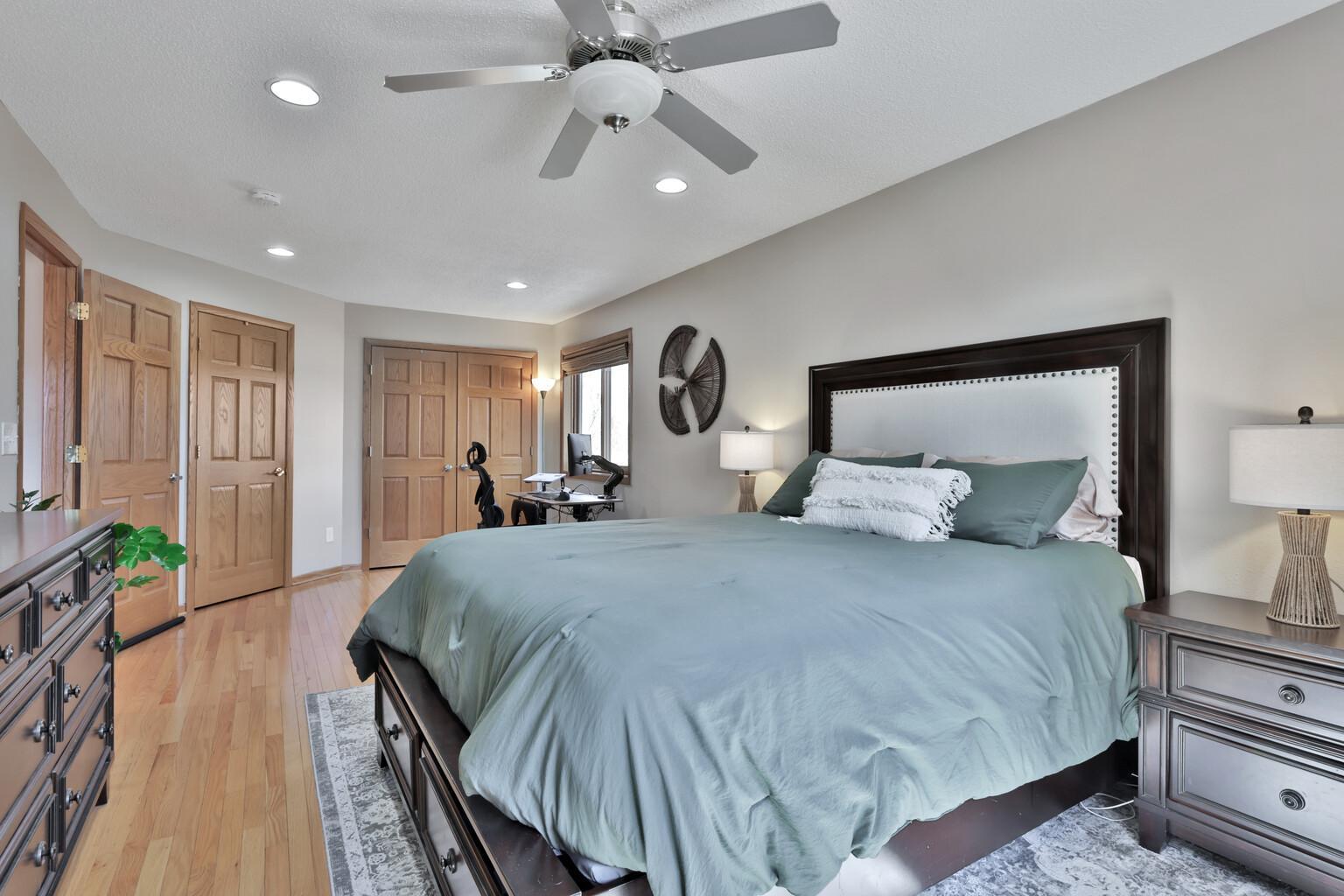 Space for a home office inside the primary.