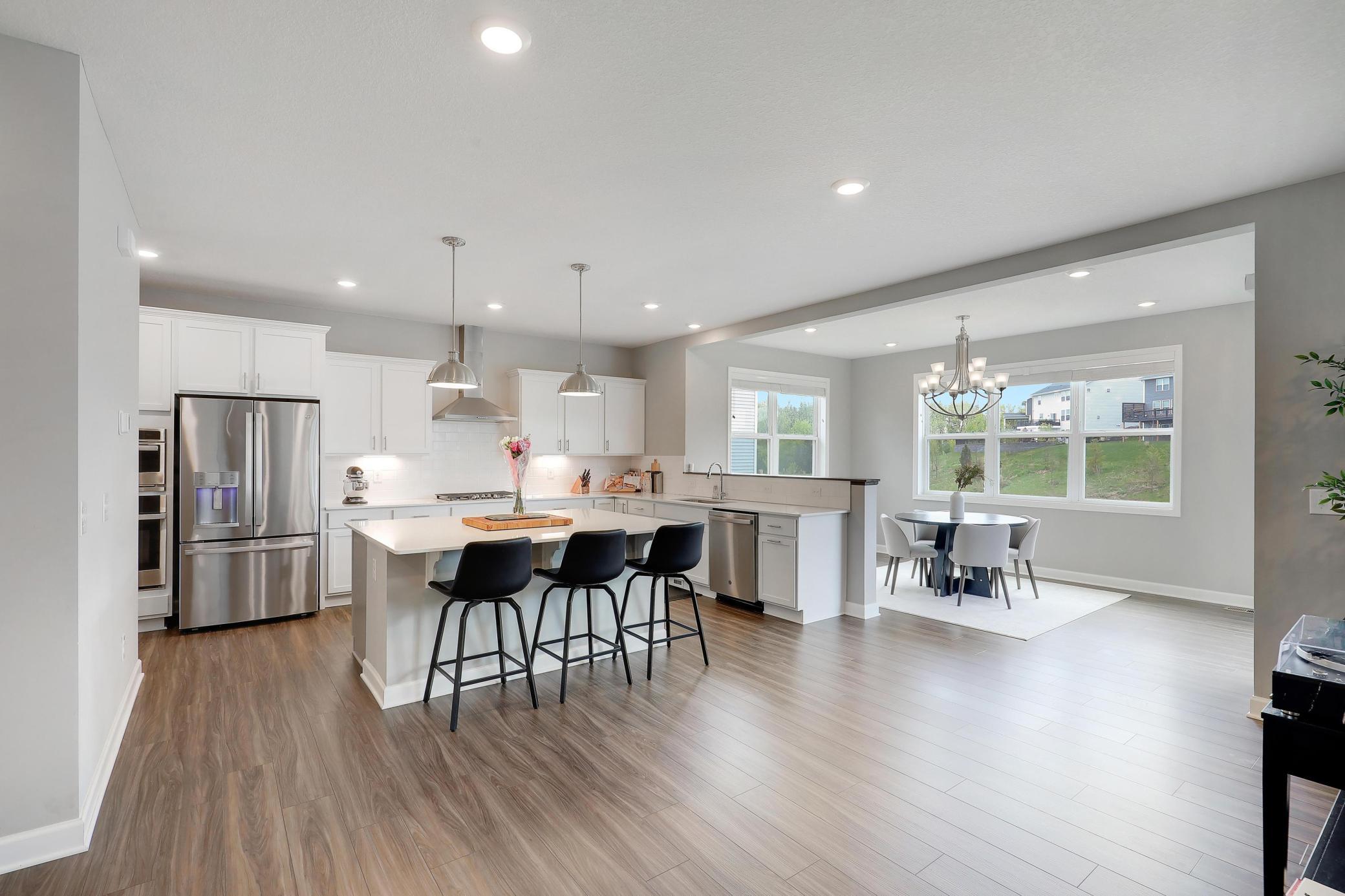 Kitchen and dining area