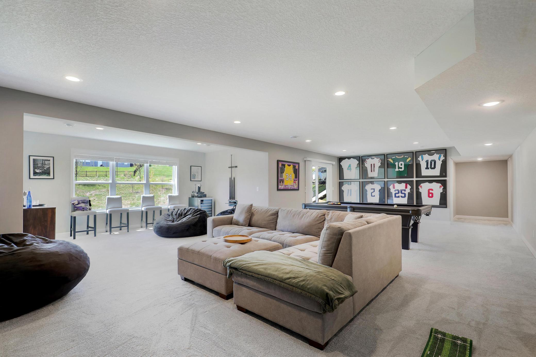 Lower level family room