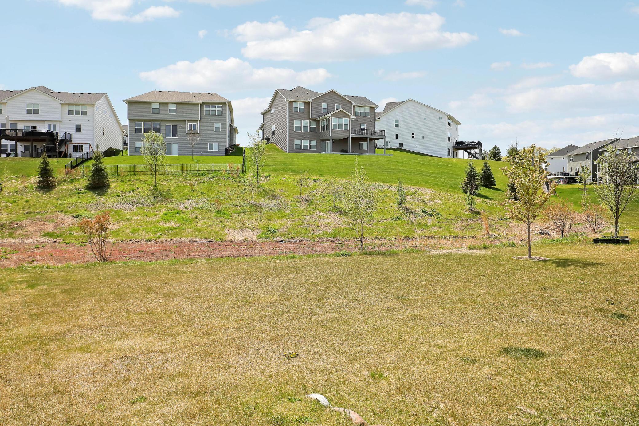 Flat backyard