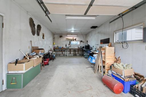 Insulated & rocked shop.