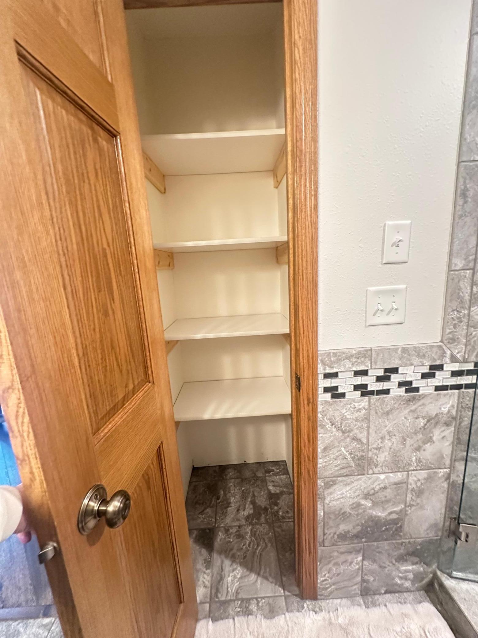 Linen Closet Main Floor 3/4 Bath