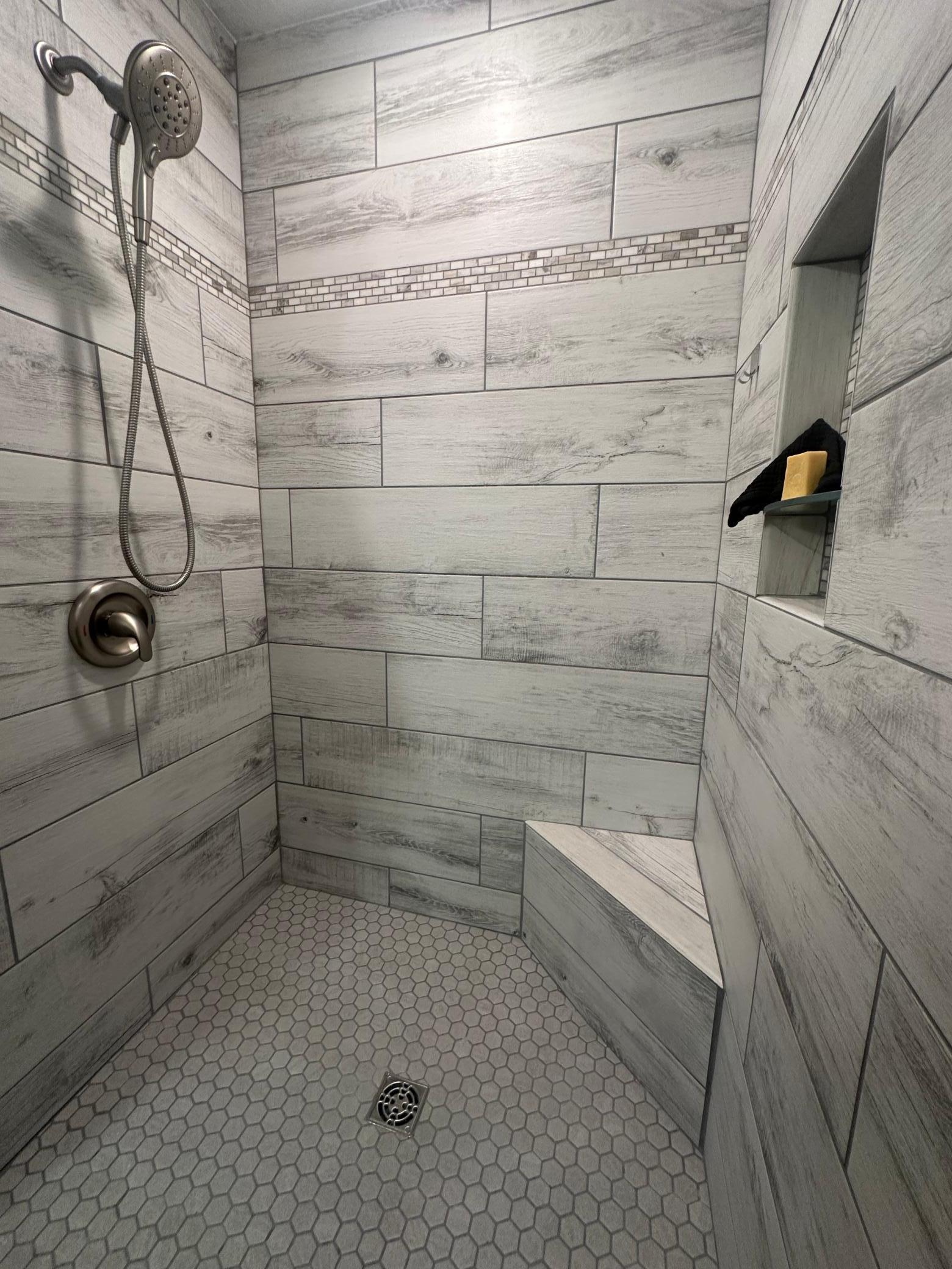 Lower Level Custom Tile Shower