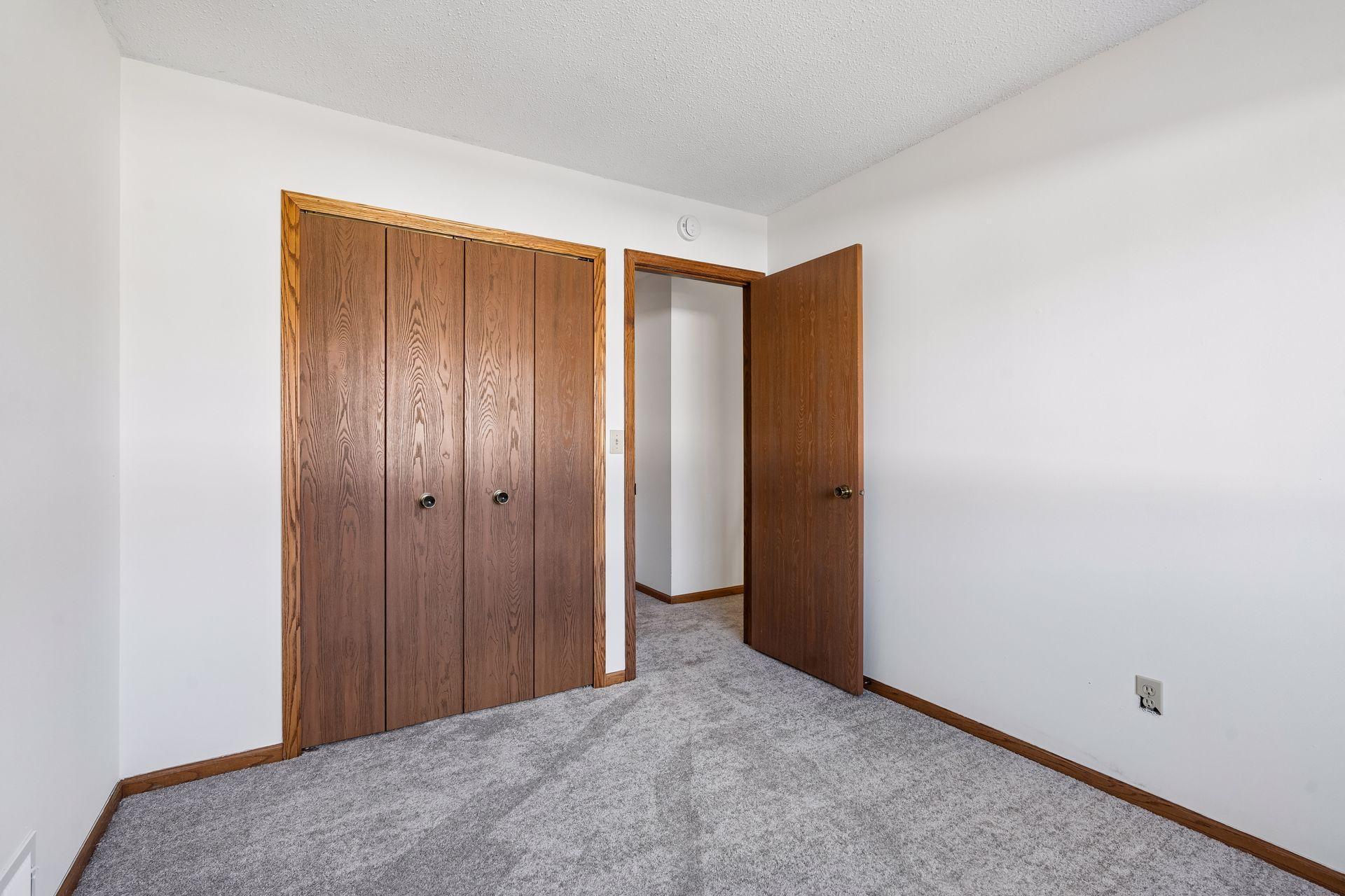 2nd bedroom has good closet space.