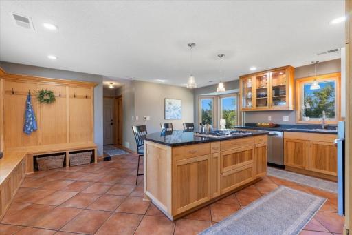 Those are the heated tile floors. Yes, they're exactly as good as they sound.