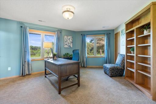 The home office you've been dreaming of. Big windows with amazing views bring the outside in. (Will you actually get any work done?)