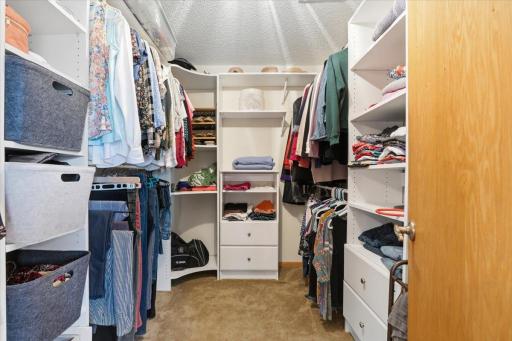 Custom built-ins, dedicated hanging, and the quiet satisfaction of a place for everything.